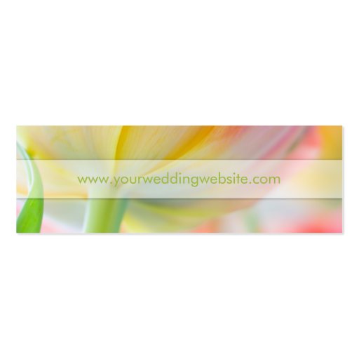 Colors of Spring Tulip â€¢ Wedding Website Card Business Cards
