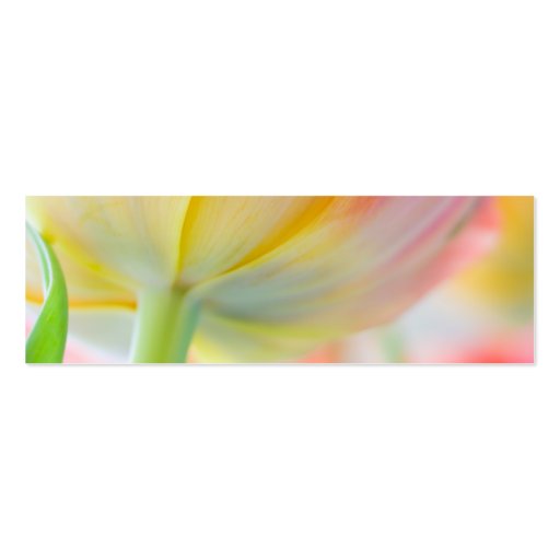 Colors of Spring Tulip â€¢ Wedding Website Card Business Cards (back side)
