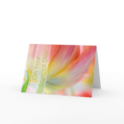 Colors of Spring Wedding Congratulation Card by SabineStGreetings