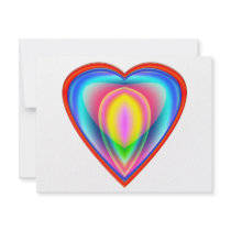Colors Of The Heart invitations