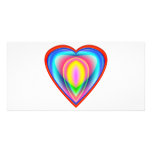 Colors Of The Heart Personalized Photo Card