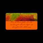 Colors of the Maple Leaf Address Label