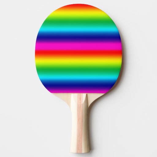 Colors of the Rainbow Ping Pong Paddle Zazzle