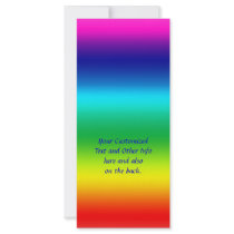 Colors of the Rainbow Custom Rack Card