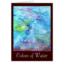 Colors of Water card cards