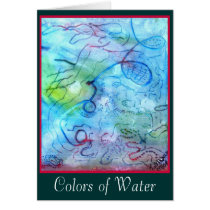 Colors of Water card cards