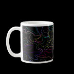 Colors on Black Background Coffee Mug mugs