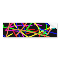 Colors on Black bumper stickers