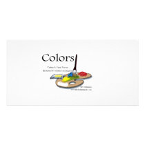 Colors one custom photo card