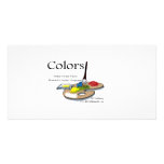 Colors one custom photo card