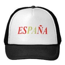 Colors Spain Flag Mesh Hats