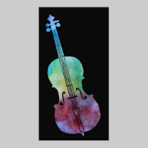 Colorwashed Cello posters