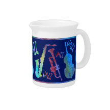 Colorwashed Double Jazz Trio Pitcher