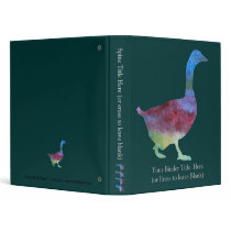 Colorwashed Geese Vinyl Binders