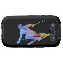 Colorwashed Skier Galaxy SIII Case