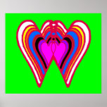 Colossal 9 Backgrounds - 2 Hearts Together jGibney Posters