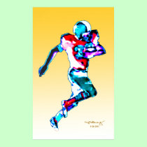 Colossal Football Runner jGibney 47.95" x 78" Art  posters