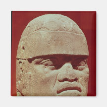 Colossal head, Olmec Refrigerator Magnet