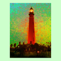 Colossal Lighthouse Sunrise Daytona 52" x 72" Art posters
