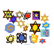 COLOSSAL POSTER - JEWISH STARS - CHANUKAH posters by libertydogmerch COLOSSAL POSTER - JEWISH STARS - CHANUKAH posters