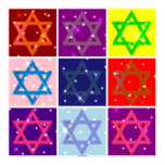 COLOSSAL POSTER (POP ART JEWISH STARS)