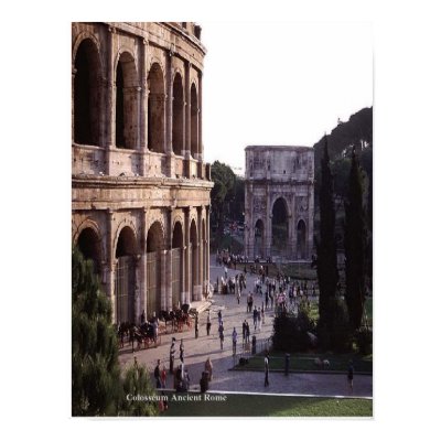 Colosseum Ancient Rome poser Poster by design_girl