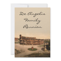 Colosseum and Meta Sudans, Rome, Italy Personalized Invitation