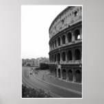 Colosseum and Road Poster