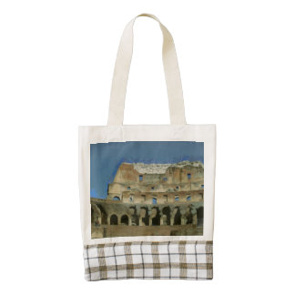 Colosseum painting, Rome Zazzle HEART Tote Bag