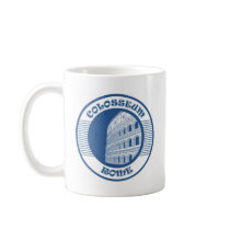COLOSSEUM ROME BLUE mugs by guillermobooker COLOSSEUM ROME BLUE mugs