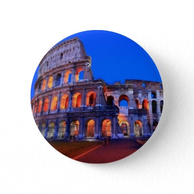 Colosseum Rome Pinback Buttons