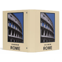 Colosseum Rome Italy 3 Ring Binders