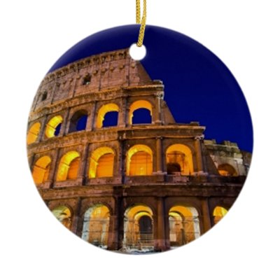 Colosseum Rome Christmas Ornament
