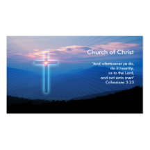 Colossians 3; 23 - Christian Business Card
