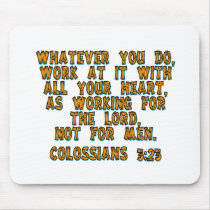 Colossians 3:23 mousepads