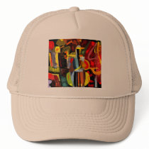 Colour blues hat