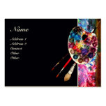 COLOUR PALETTE 2 MONOGRAM Painter,Artist Fine Art Business Card Templates