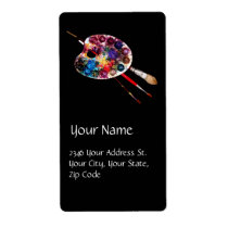 COLOUR PALETTE ,black Shipping Labels