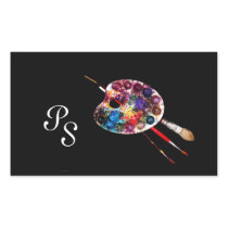 COLOUR PALETTE ,Black Monogram Stickers