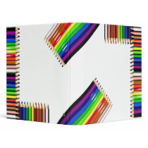 colour pencil crayons 3 ring binders