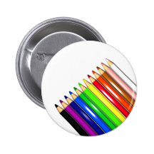 colour pencil crayons pinback buttons