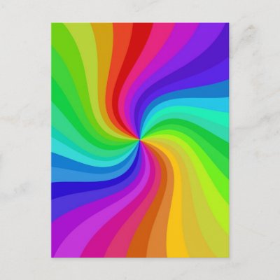 colour twisted postcards
