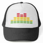 coloured equalizer icon mesh hats