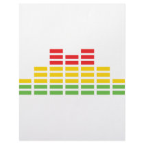 coloured equalizer icon letterhead