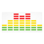 coloured equalizer icon photo cards