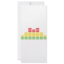 coloured equalizer icon rack cards