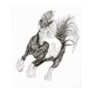 Coloured-Horse print