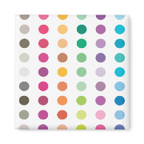 Coloured Spots Magnet