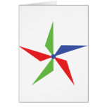 coloured wind wheel icon cards