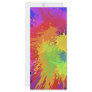 Colourful Bright Ink Splat Design Vector Rack Card Design